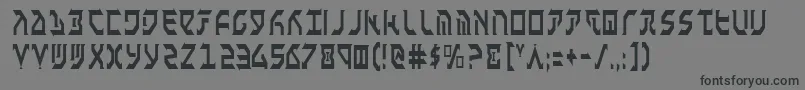 フォントFantc – 黒い文字の灰色の背景
