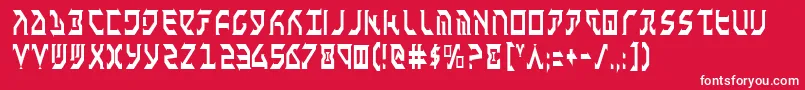 Fantc Font – White Fonts on Red Background