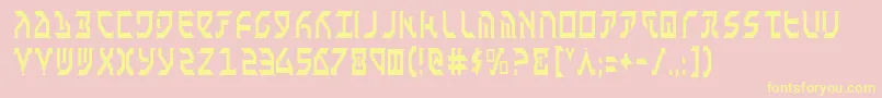 Fantc Font – Yellow Fonts on Pink Background
