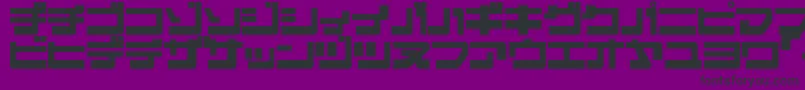 Police EjectjapRemix – polices noires sur fond violet