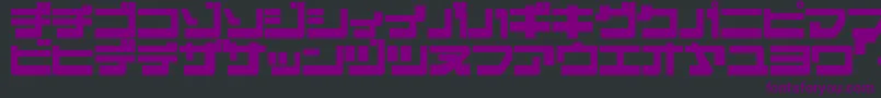 Шрифт EjectjapRemix – фиолетовые шрифты на чёрном фоне