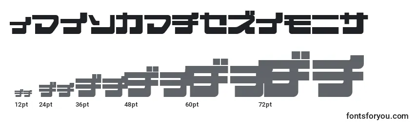 EjectjapRemix Font Sizes