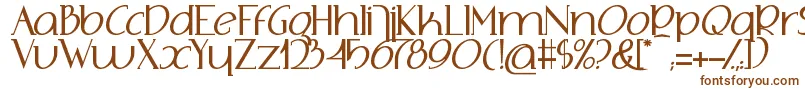 AdolphusSerif-fontti – ruskeat fontit
