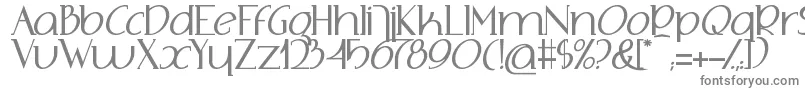 Шрифт AdolphusSerif – серые шрифты на белом фоне