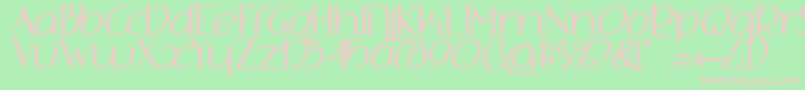 AdolphusSerif Font – Pink Fonts on Green Background