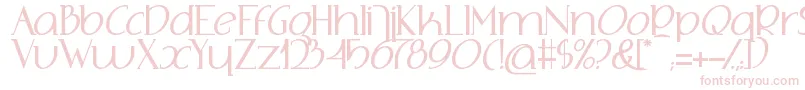 AdolphusSerif Font – Pink Fonts on White Background