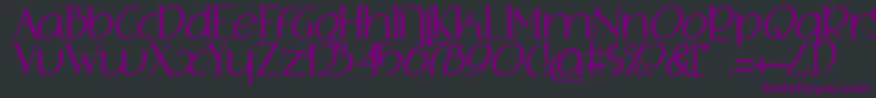 AdolphusSerif Font – Purple Fonts on Black Background