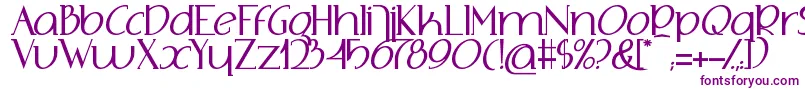 Шрифт AdolphusSerif – фиолетовые шрифты