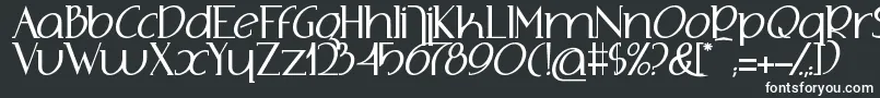 Шрифт AdolphusSerif – белые шрифты