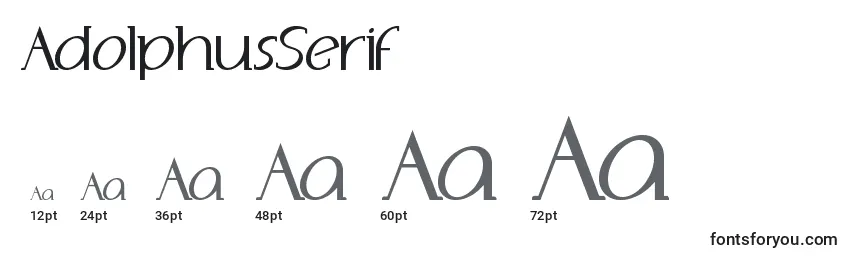 AdolphusSerif Font Sizes