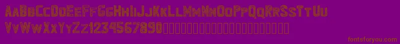 En savoir plus sur la police Bandhemwatu Police Bandhemwatu – polices brunes sur fond violet
