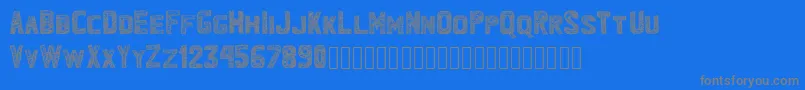 Bandhemwatu Font – Gray Fonts on Blue Background