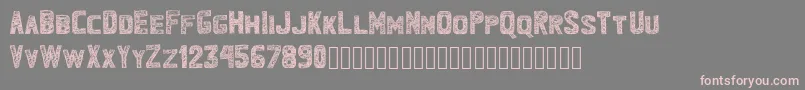 Bandhemwatu Font – Pink Fonts on Gray Background