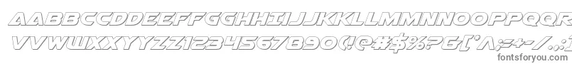 More about Airstrike3D Font Airstrike3D Font – Gray Fonts on White Background