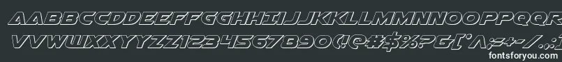 Airstrike3D Font – White Fonts on Black Background
