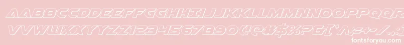 Airstrike3D Font – White Fonts on Pink Background