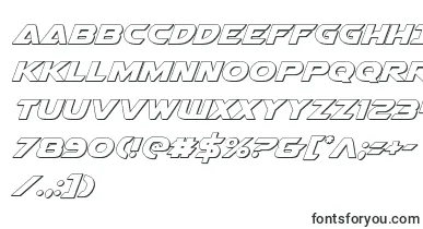  Airstrike3D font