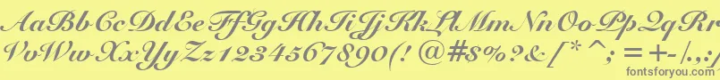 More about SnellBlackBt Font SnellBlackBt Font – Gray Fonts on Yellow Background