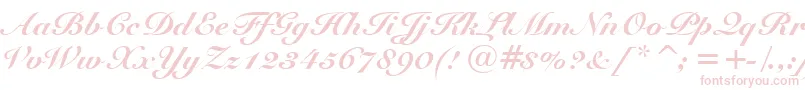 Czcionka SnellBlackBt – różowe czcionki