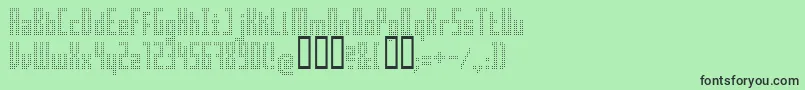 Superaircraft Font – Black Fonts on Green Background