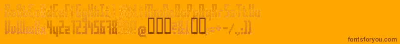 Superaircraft Font – Brown Fonts on Orange Background