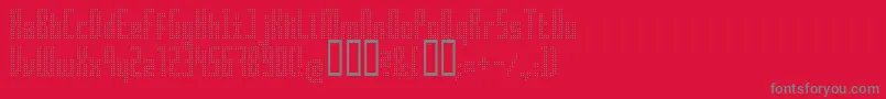 Superaircraft Font – Gray Fonts on Red Background