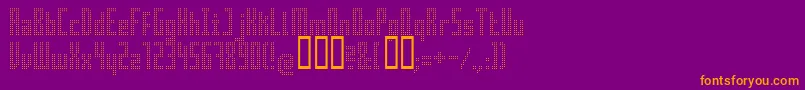 Superaircraft Font – Orange Fonts on Purple Background