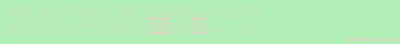 Superaircraft Font – Pink Fonts on Green Background