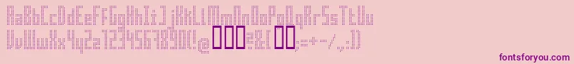 Superaircraft Font – Purple Fonts on Pink Background