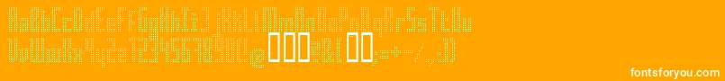 Superaircraft Font – White Fonts on Orange Background