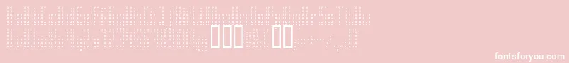 Superaircraft Font – White Fonts on Pink Background