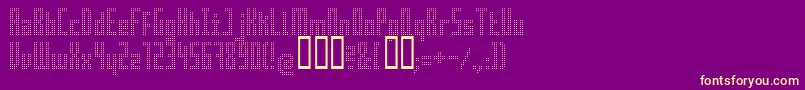 Superaircraft Font – Yellow Fonts on Purple Background