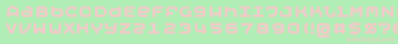 Mobyb Font – Pink Fonts on Green Background