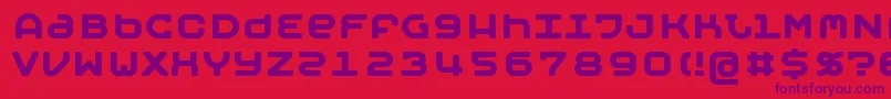 Mobyb Font – Purple Fonts on Red Background