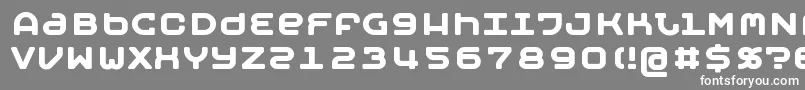 フォントMobyb – 灰色の背景に白い文字