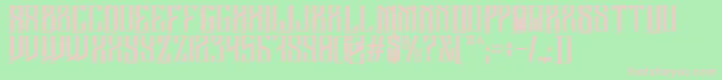 Barbarossa Font – Pink Fonts on Green Background