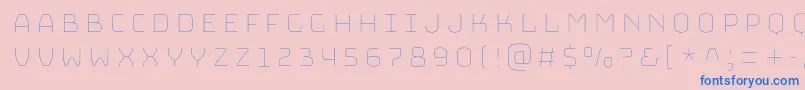 BungeelayersInline Font – Blue Fonts on Pink Background