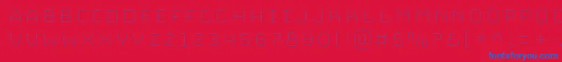 BungeelayersInline Font – Blue Fonts on Red Background