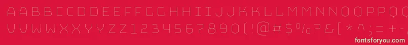 BungeelayersInline Font – Green Fonts on Red Background