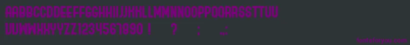 Шрифт Ordinary – фиолетовые шрифты на чёрном фоне