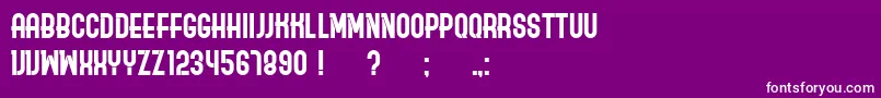 Ordinary Font – White Fonts on Purple Background