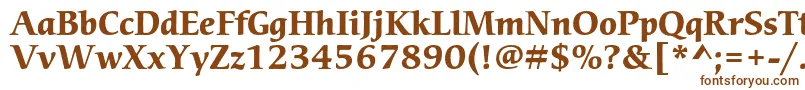 CerigostdBold Font – Brown Fonts on White Background