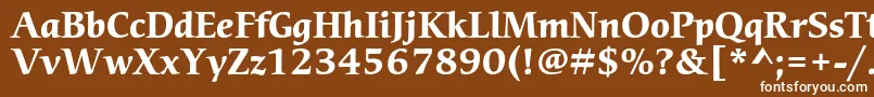 CerigostdBold Font – White Fonts on Brown Background