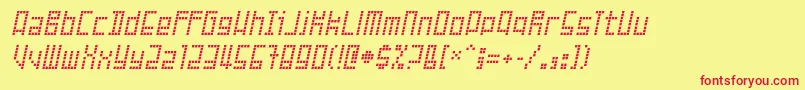 FailedattemptRegular Font – Red Fonts on Yellow Background