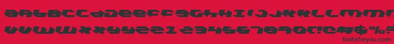 Kubrickcl Font – Black Fonts on Red Background