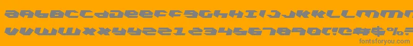 フォントKubrickcl – オレンジの背景に灰色の文字