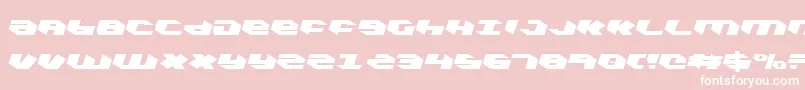 Kubrickcl Font – White Fonts on Pink Background