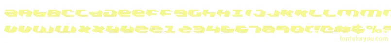 フォントKubrickcl – 黄色のフォント