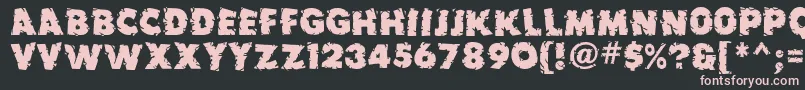 Earthquake ffy Font – Pink Fonts on Black Background