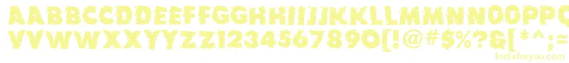 Шрифт Earthquake ffy – жёлтые шрифты